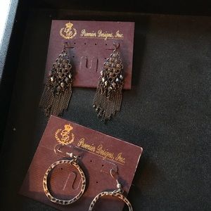 Two pair of premier design earrings